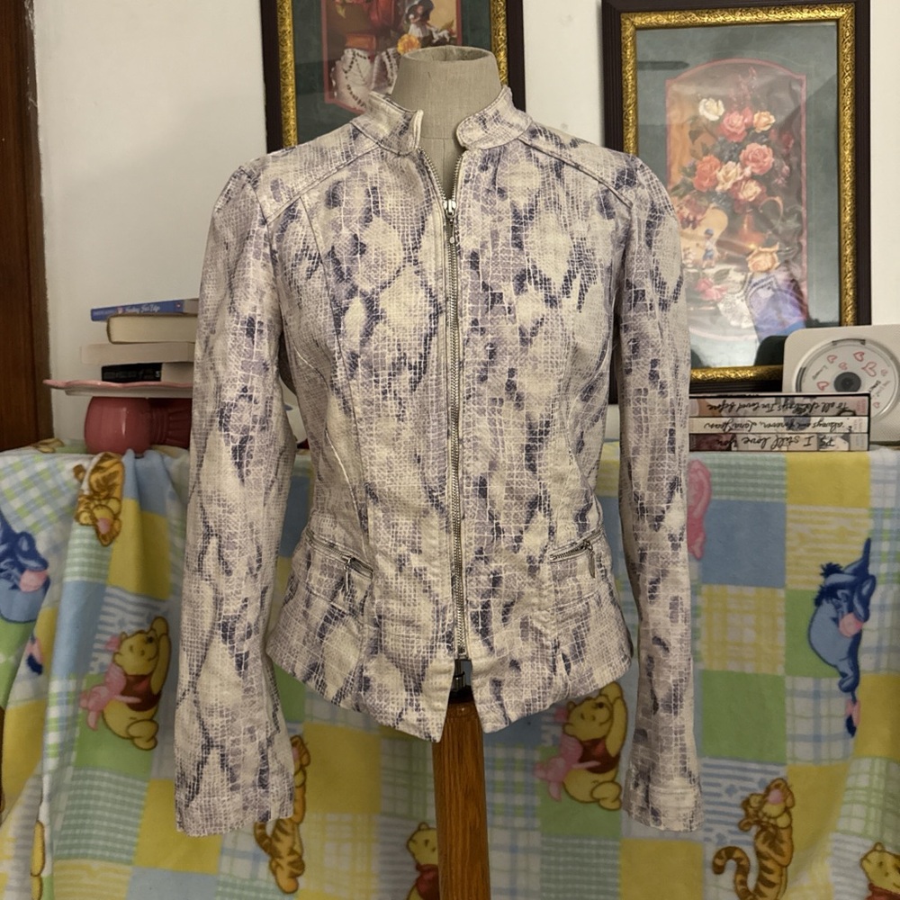Snakeskin print jacket